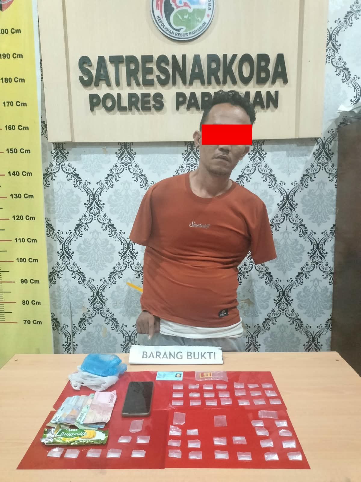 Sembunyikan 46 Paket Sabu di Kotak Biskuit, Pemilik Depot Air Minum Diringkus Tim Mata Elang Pariaman